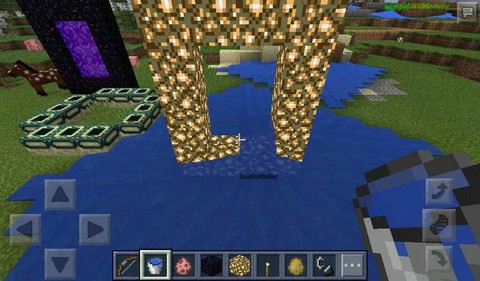 我的世界手机版天堂门怎么做视频[图1]